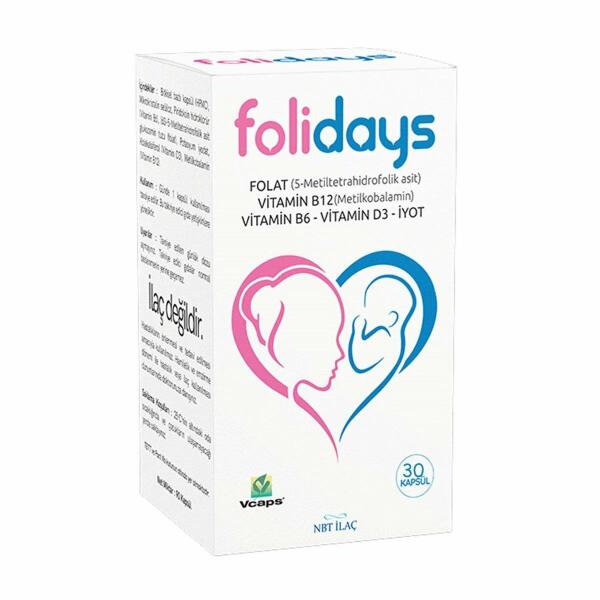 Folidays 30 Kapsül - NBT LIFE