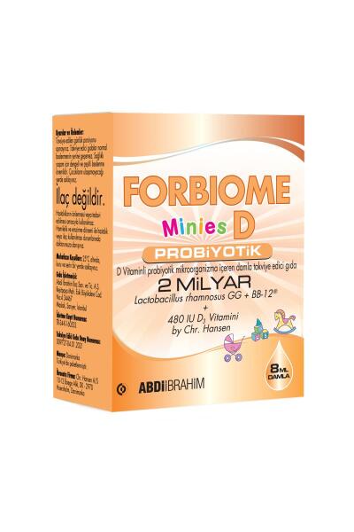 Forbiome Minies D Probiyotik Vitamin D 8 ml Damla - ABDİ İBRAHİM