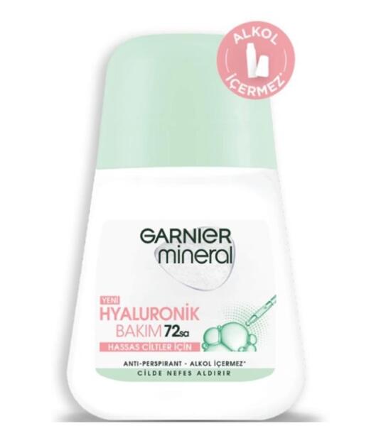 Garnier Mineral hyaluronik Bakım Roll On 50 ml Hassas Ciltler - GARNIER