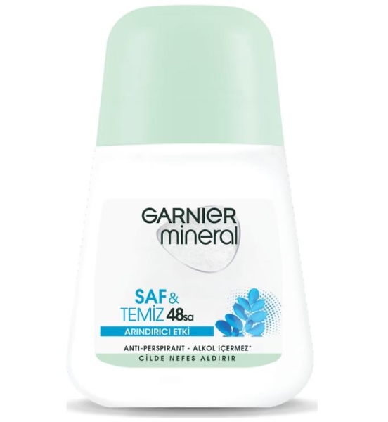 Garnier Mineral Saf & Temiz Roll On 50 ml Arındırıcı Etki - 1