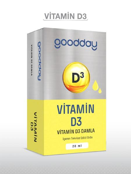 Goodday Vitamin D3 Oral Damla 20 ml - GOODDAY