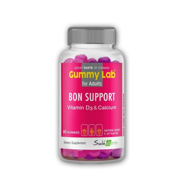Gummy Lab Bon Support Vitamin D3 Calcium 60 Gummies - SUDA VİTAMİN