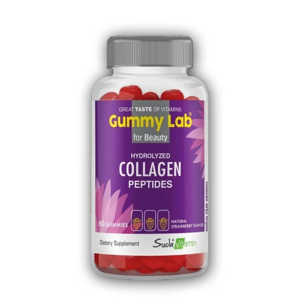 Gummy Lab Hydrolyzed Collagen Peptides 60 Gummies - SUDA VİTAMİN