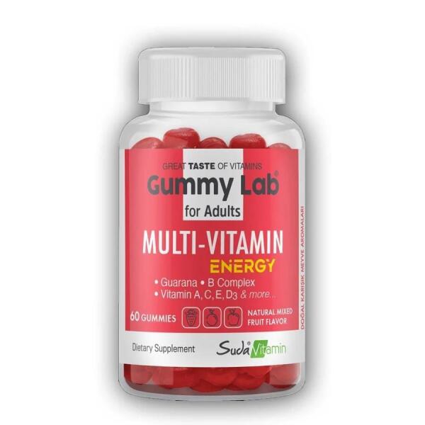 Gummy Lab Multivitamin Energy 60 Gummies - SUDA VİTAMİN