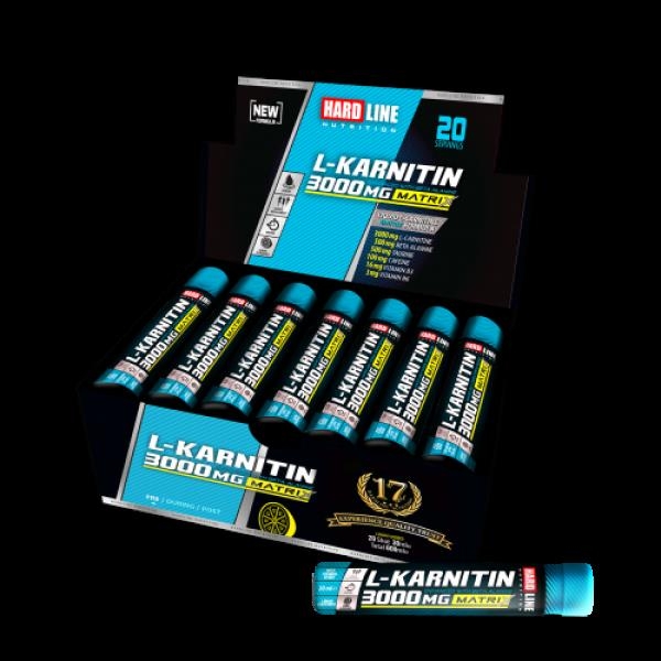 Hardline L-Karnitin Matrix 3000 Mg Limon 20 Adet (30 Ml) - HARDLİNE