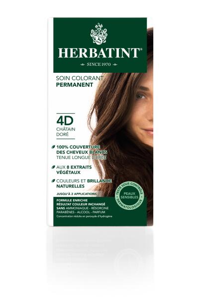Herbatint Saç Boyası 4D Chatain Dore - HERBATINT