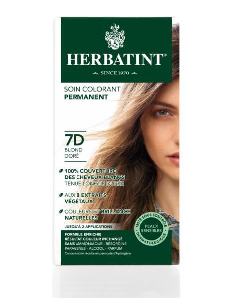 Herbatint Saç Boyası 7D Blond Dore -Golden Blonde - HERBATINT