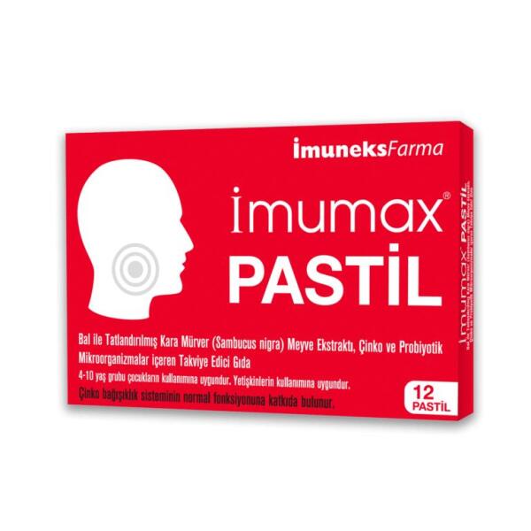 Imumax 12 Adet Pastil - IMUNEKS FARMA