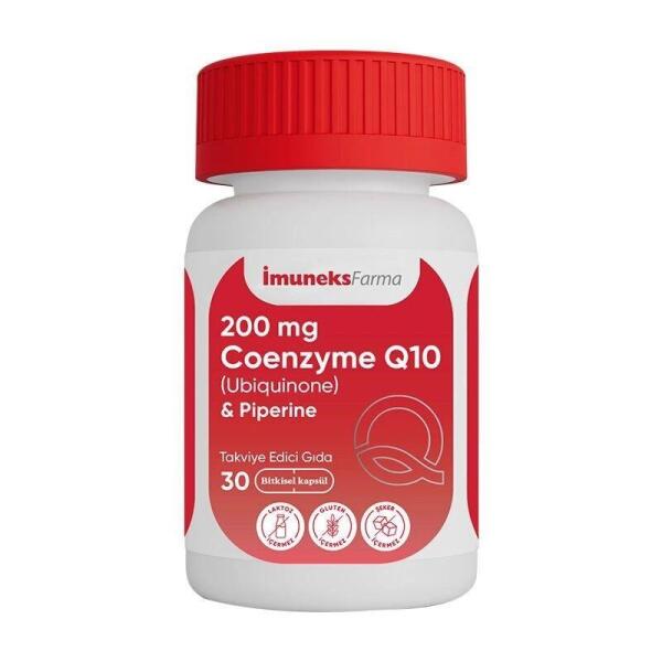 İmuneks Farma 200 mg Koenzim Q10 30 Kapsül - IMUNEKS FARMA