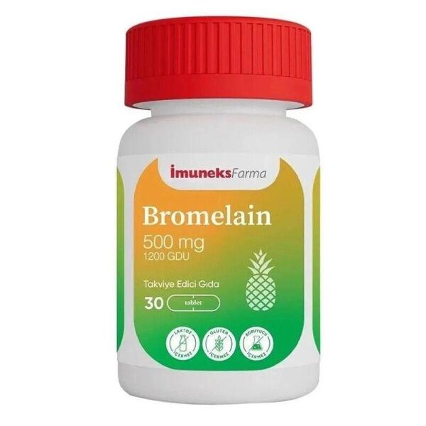 Imuneks Farma Bromelain 500 mg 30 Tablet - IMUNEKS FARMA