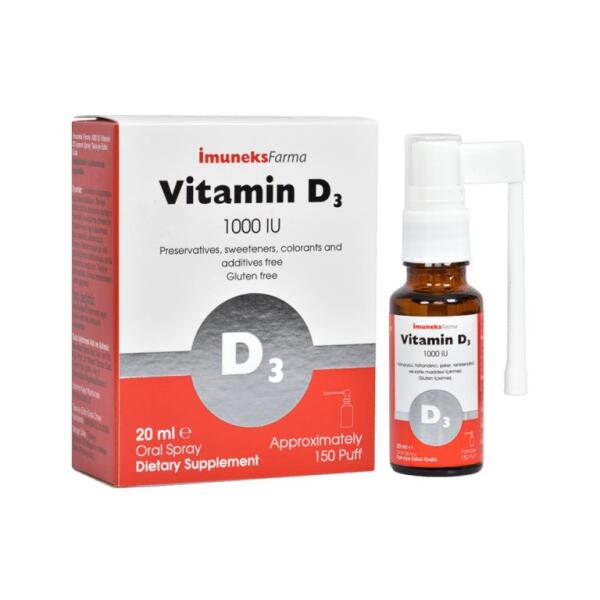 İmuneks Vitamin D3 1000 mg 20 ml - IMUNEKS FARMA
