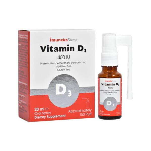 İmuneks Vitamin D3 400 mg 20 ml - IMUNEKS FARMA