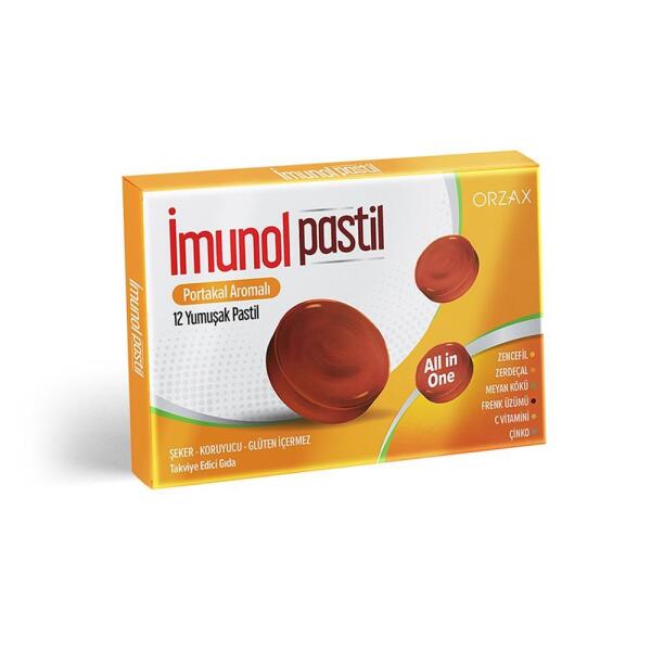 İmunol Pastil Portakal 12li - ORZAX