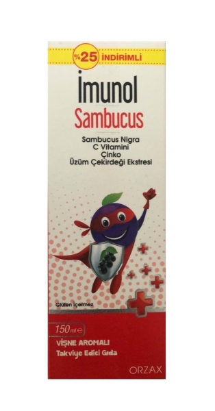 İmunol Sambucus Şurup %25 İndirimli - ORZAX