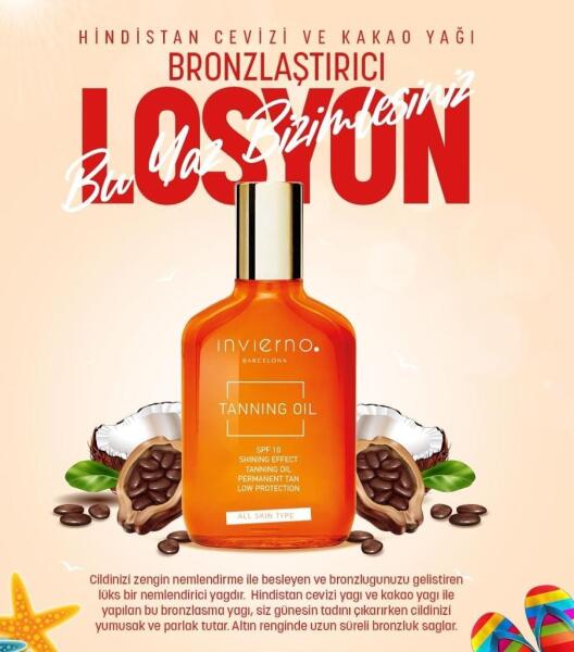 Invierno Barcelona LLC.Bronzlaştırıcı 200 ml - INVİERNO