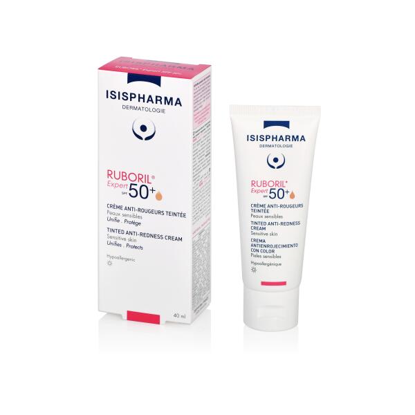 Isis Pharma Ruboril Expert Spf 50+ 40 ml Renkli Kızarıklık Kremi - ISISPHARMA