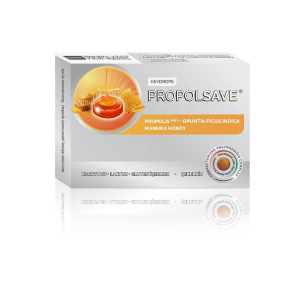 Keydrops Propolsalve Manuka Bal 12 Pastil - KEYDROPS