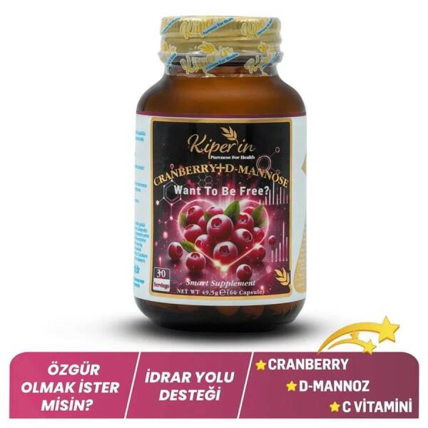 Kiperin Cranberry D-Mannoz 60 Kapsül - KIPERIN
