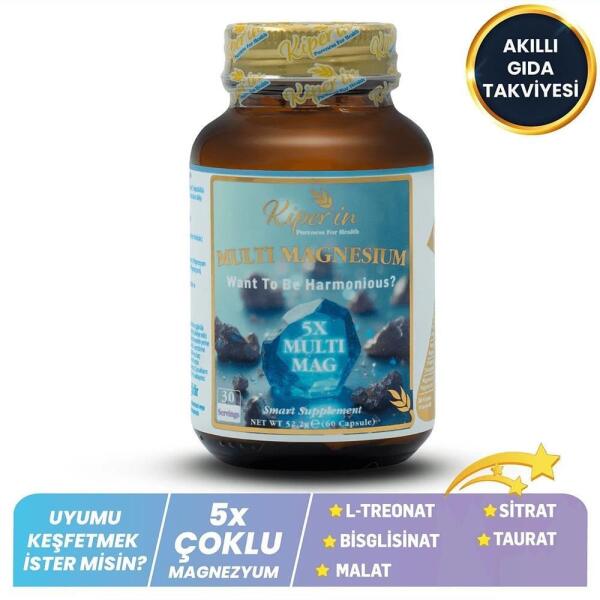 Kiperin Multi Magnezyum 5X 60 Kapsül - KIPERIN