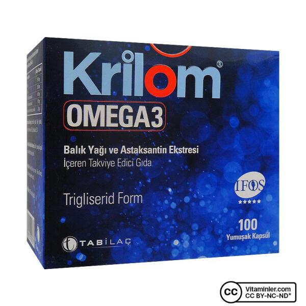Krilom Omega 3 100 Yumuşak Kapsül - TAB İLAÇ