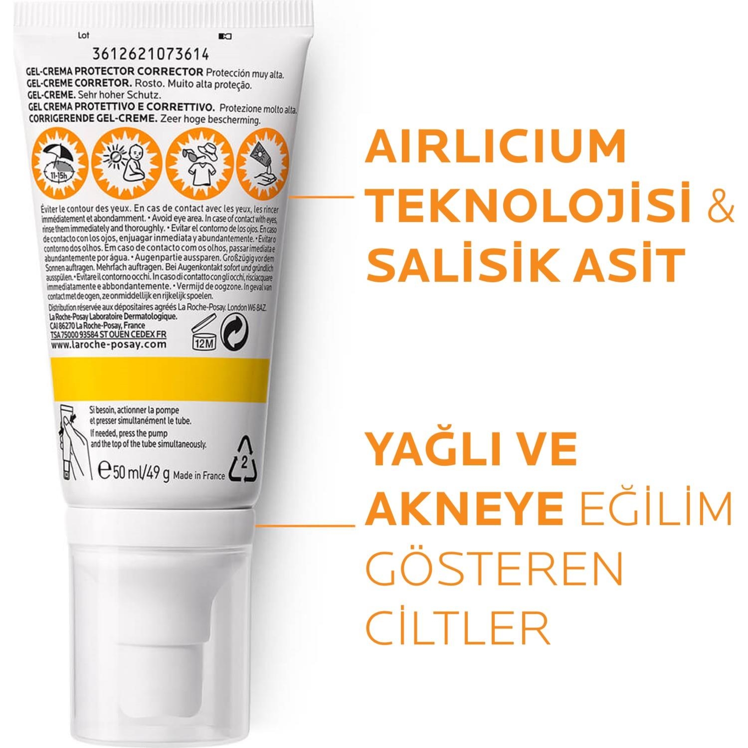 La Roche-Posay Anthelios Anti-Imperfections Gel Cream Spf 50 50 ml Güneş Koruyuculu Jel Krem - 2