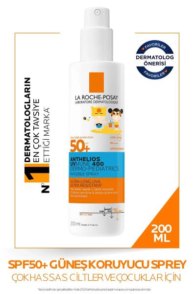 La Roche Posay Anthelios Dermo Pediatrics Invisible Sprey SPF50+ 200 ML - LA ROCHE POSAY