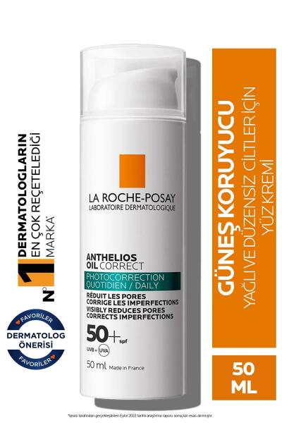 La Roche-Posay Anthelios Oil Correct 50 Faktör Güneş Kremi 50 ml - LA ROCHE POSAY