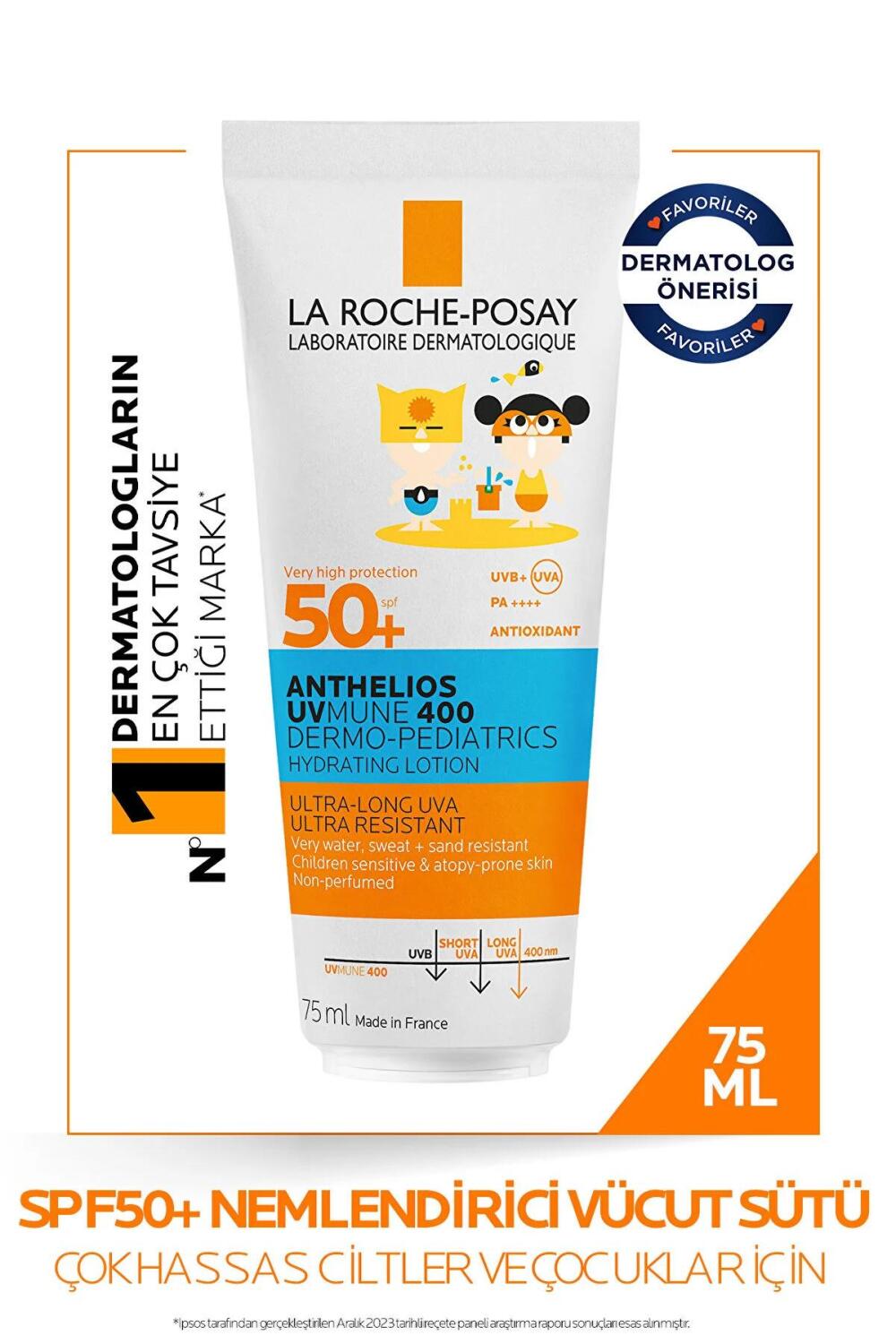 La Roche Posay Uvmune 400 Anthelios Pediatric Milk SPF50+75 ML - 2