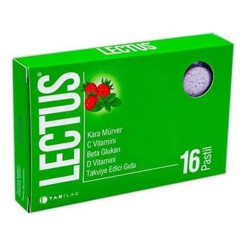 Lectus Karamürver Pastil 16 lı - TAB İLAÇ