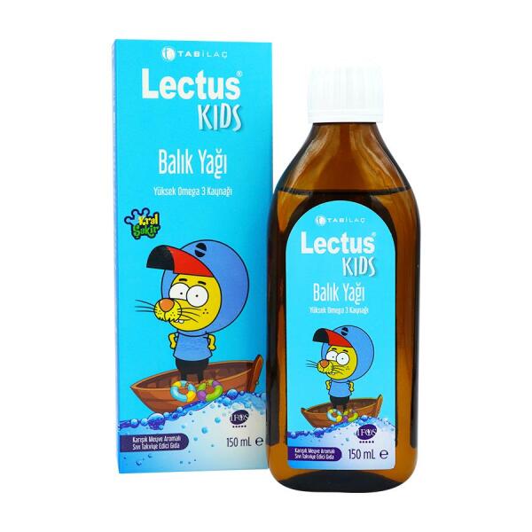Lectus Kids Karışık Meyve Aromalı Balık Yağı 150 ml - TAB İLAÇ