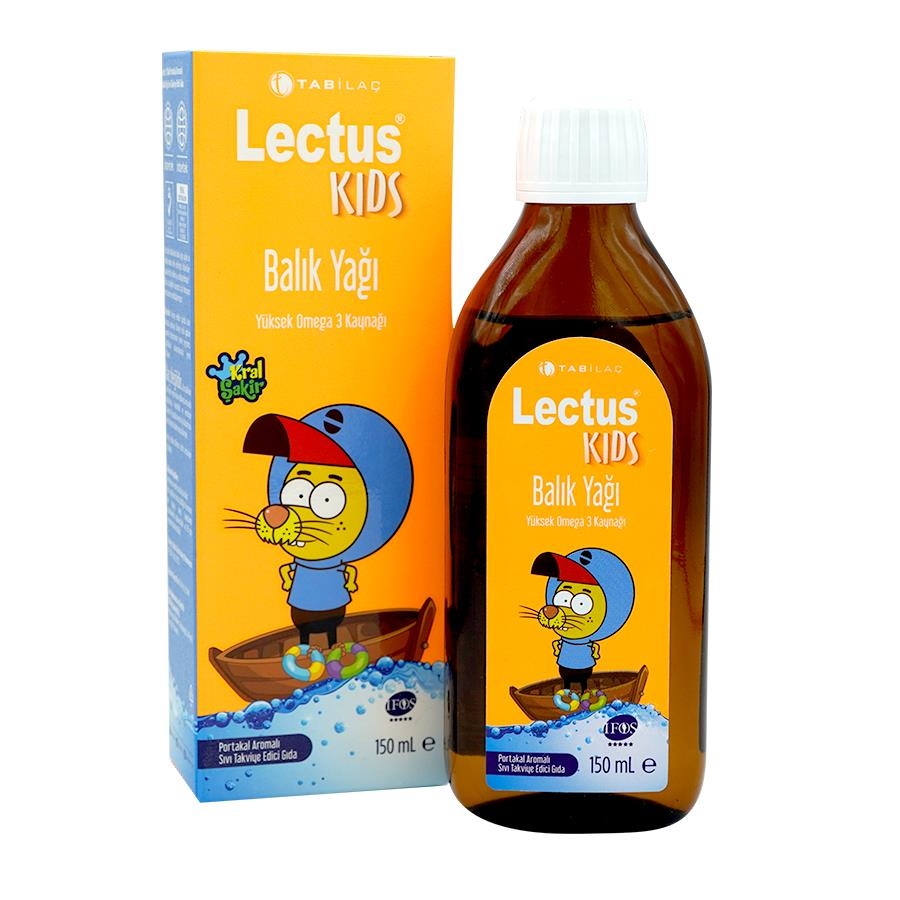 Lectus Kids Portakal Aromalı Balık Yağı 150 ml - 1