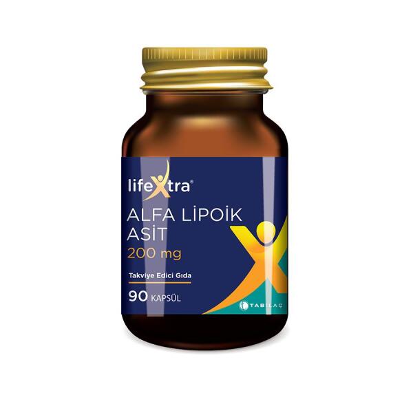 Lifextra Alfa Lipoik Asit 200 mg 90 Kapsül - TAB İLAÇ