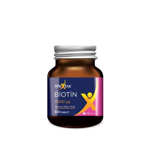 Lifextra Biotin 5000 mcg 60 Tablet - TAB İLAÇ