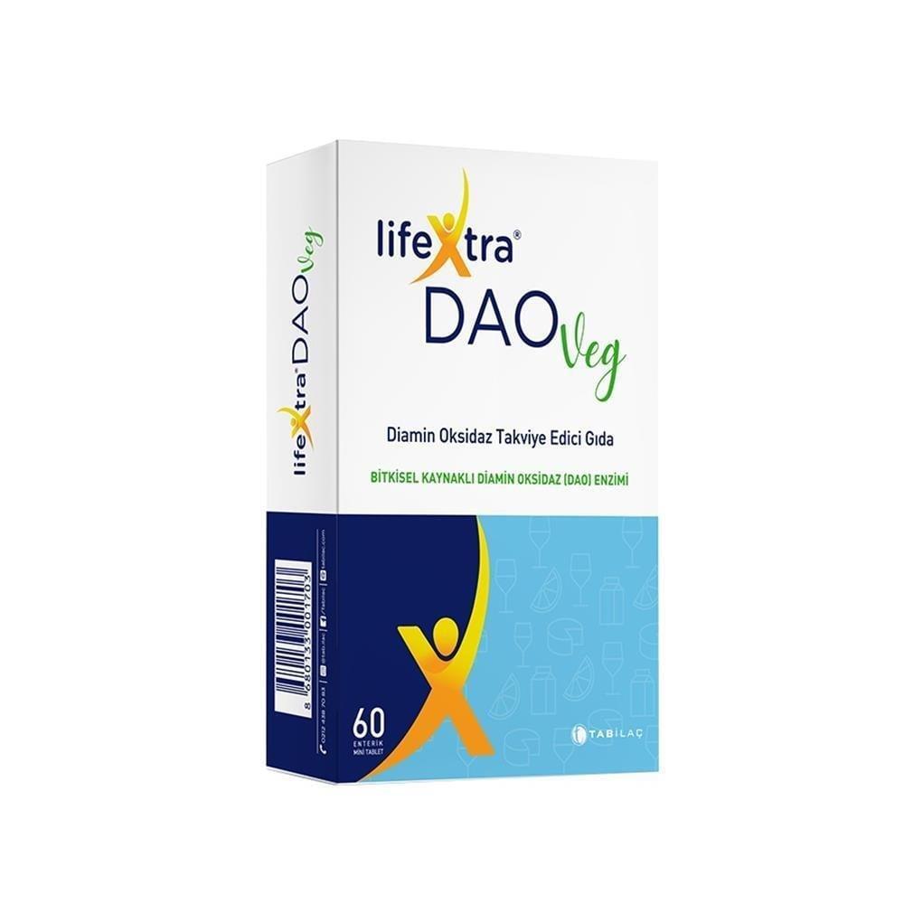 Lifextra Daoveg Diamin Oksidaz Takviye Edici Gıda 60 Vegan Tablet - 1