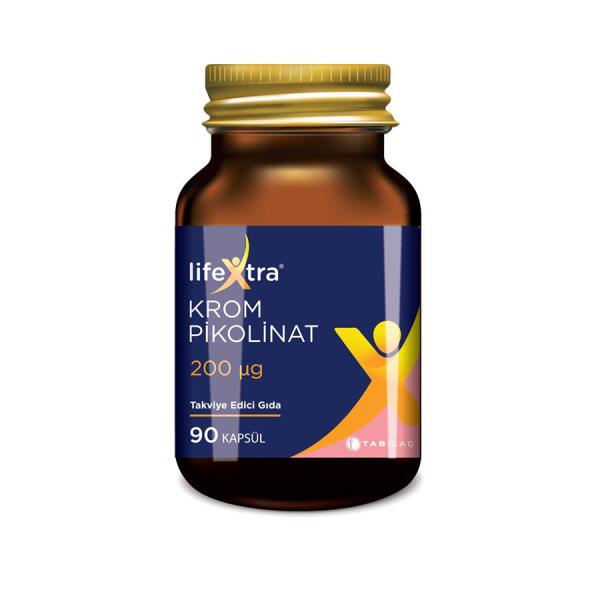 Lifextra Krom Pikolinat 200 mcg 90 Kapsül - TAB İLAÇ