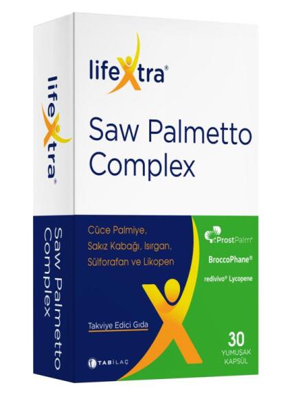 LifeXtra Saw Palmetto Complex 30 Kapsül - TAB İLAÇ