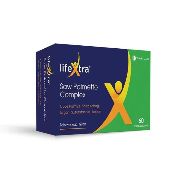 Lifextra Saw Palmetto Complex 60 Yumuşak Kapsül - TAB İLAÇ