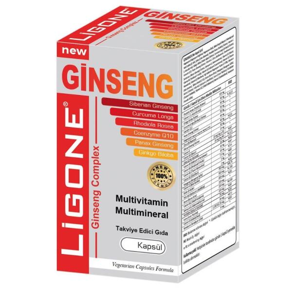 Ligone Ginseng Multivitamin Multimineral 30 Kapsül - RC FARMA