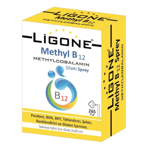 Ligone Methyl B12 Methylcobalamin Dilaltı Sprey 2 x 20 ml - RC FARMA