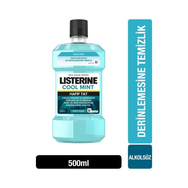 Listerine Cool Mint Hafif Tat Ağız Gargarası 500 ml - LİSTERİNE