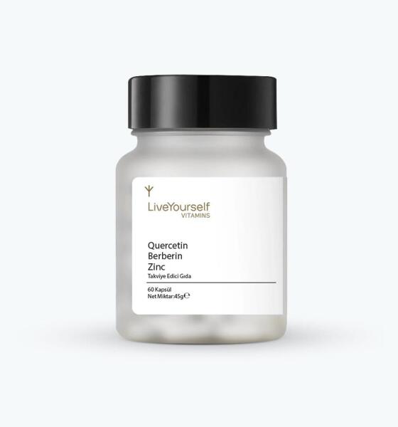 Live Yourself Vitamins Quercetin Berberin Zinc 60 Kapsül - LIVE YOURSELF