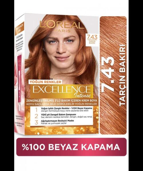 Loreal Paris Excellence Creme 7.43 Sultan Bakırı - LOREAL PARİS 