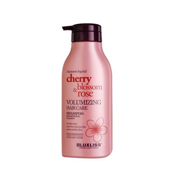 Luxliss Cherry Blossom Rose Volumizing Hair Care Shampoo 500 ml - LUXLISS