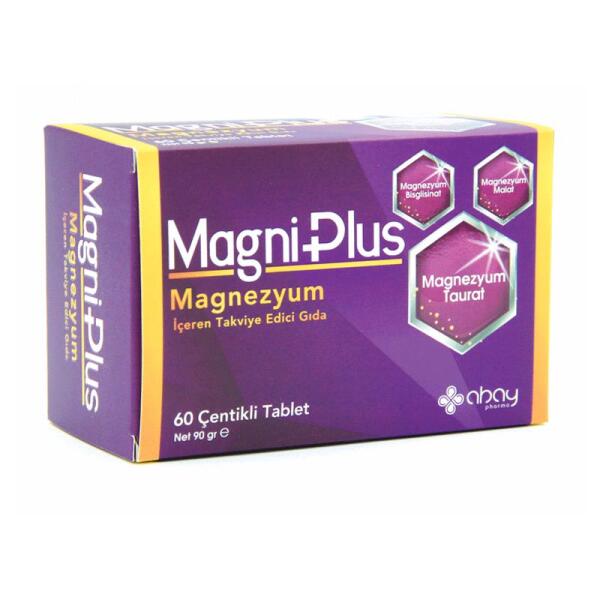 MagniPlus Magnezyum Takviye Edici Gıda 60 Çentikli Tablet - MİRANİ SAĞLIK