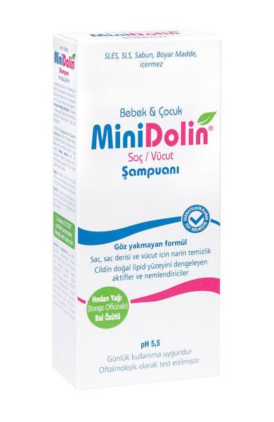 Minidolin 250 ml Bebek Saç ve Vücut Şampuanı - DERMADOLİN