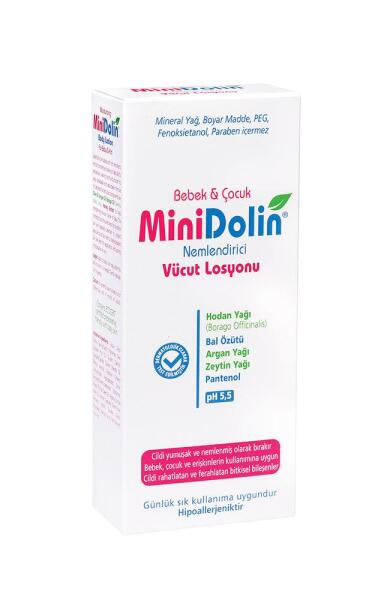 Minidolin 250 ml Nemlendirici Vücut Losyonu - DERMADOLİN