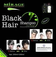 Mirage Black Hair Saç Beyazlarını Kapatıcı Şampuan Ekonomik Set 200 ml + 200 ml - 1