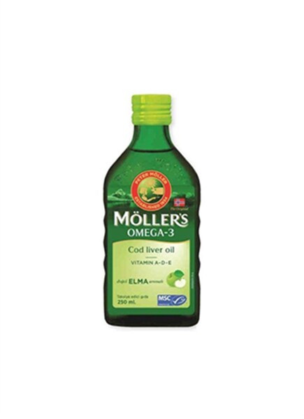 Möllers Balık Yağı Şurubu Doğal Elma Aromalı 250 ml - MÖLLER'S