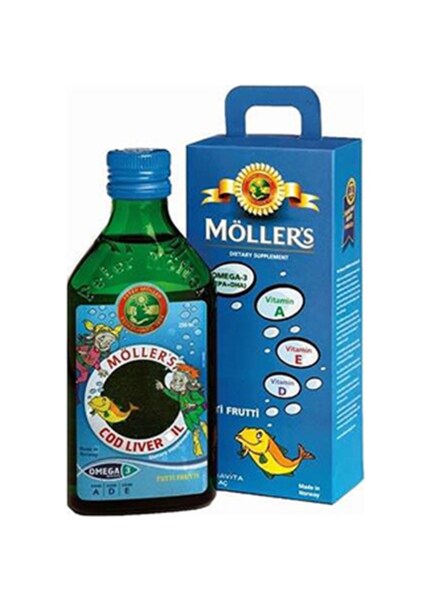 Möllers Omega 3 250 ml Tutti Frutti Aromalı Balık Yağı - MÖLLER'S