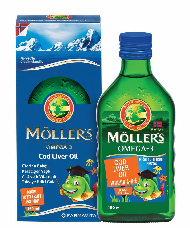 Möllers Omega 3 Tutti Frutti Aromalı Balık Yağı 150 ml - 1